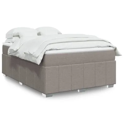 Produktbild von Boxspringbett mit Matratze Taupe 140x190 cm Stoff, Klassische Betten 2024 Neu DesignMöbel