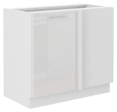 Produktbild von Lara Eckunterschrank 105 cm Weiß Hochglanz Küchenzeile Küchenblock Küche