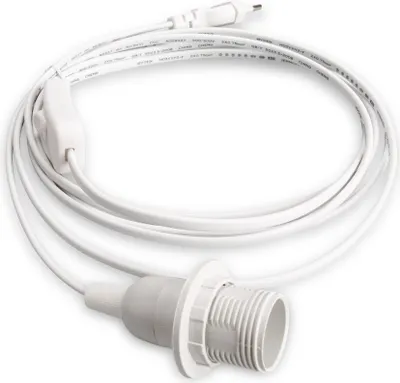 Produktbild von E14 Lampenfassung mit Schalter Netzkabel 5m 500WS weiß