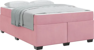 Immagine prodotto di Struttura del letto con materasso Rosa 160 x 200 cm Tessuto