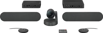 Zdjęcie produktu dla Logitech Rally Plus, System wideokonferencji grupowych, 4K Ultra HD, 60 fps, 90°, 15x, Czarny