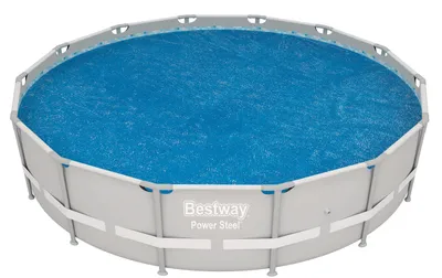 Image de Bâche de couverture solaire pour piscine Ø 417 cm - Couverture de piscine avec effet de chaleur pour une eau tempérée
