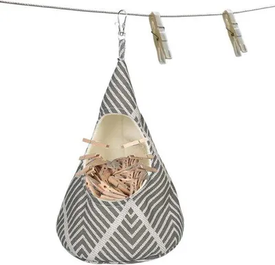 Produktbild von Wäscheklammer Organizer Tasche mit Haken