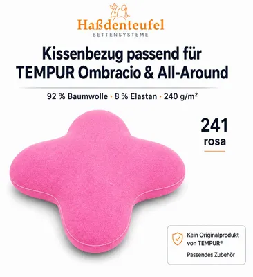 Produktbild von Kissenbezug passend für TEMPUR Ombracio & All-Around Schmetterlingskissen, KI-generiertes Bild