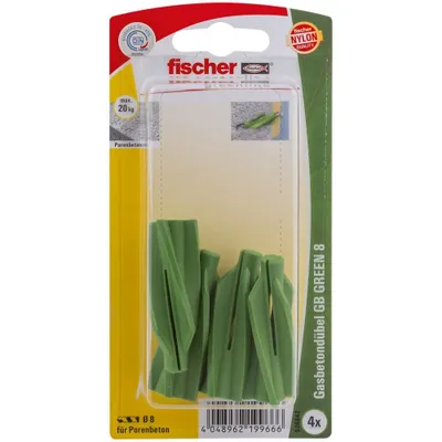 Produktbild von Fischer  Gasbetondübel GB GREEN 8 K (4), 524842