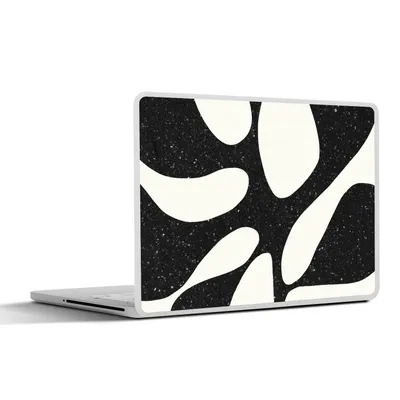 Produktbild von MuchoWow® Laptop Aufkleber Sticker Cover Pflanze - Schwarz - Minimalismus 30x21 cm - Sticker für Laptop - Selbstklebend