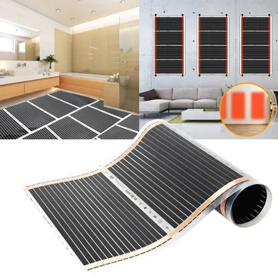 Zdjęcie produktu dla Folia grzewcza Clanmacy, 220W/m², ogrzewanie podłogowe, promieniście, elektryczne. Wymiary pojedynczych elementów: długość 2,0 m, szerokość 0,5 m (8 m²)