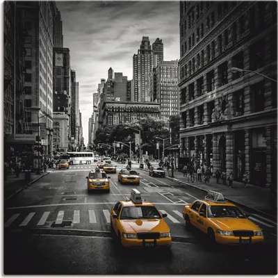 Produktbild von ARTland Leinwandbild New York City Verkehr 5th Avenue Größe: 50x50 cm