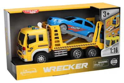 Image de Camion de remorquage Camion jouet avec voiture Lumière et son Plastique