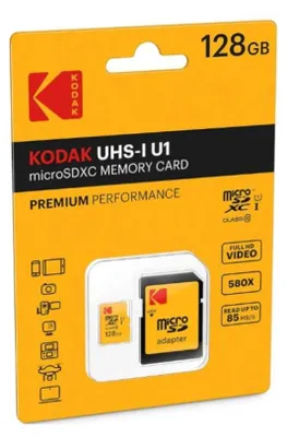 Produktbild von Emtec microSDXC 128GB, 128 GB, MicroSDXC, Klasse 10, UHS-I, 85 MB/s, 20 MB/s