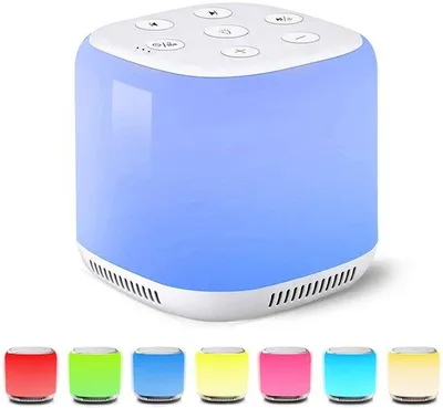 Produktbild von Weißes Rauschen Maschine - Mit 7 Farben Nachtlampe und 34 Schlafhilfe Tönen, Beruhigt Emotionen, Mit Timer und Einstellbarer Helligkeit, Geeignet für Babys und Kinder
