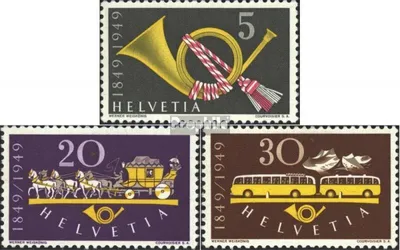 Produktbild von Briefmarken Schweiz 1949 Mi 519-521 (kompl.Ausgabe) gestempelt Post