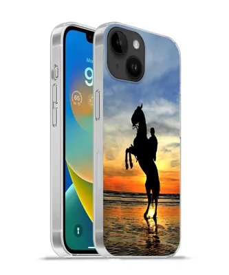 Produktbild von MuchoWow® Handyhülle Schutzhülle Hülle für Apple iPhone 14 - Softcase Pferd - Himmel - Schatten Silikon Softcase Handy Hülle - Mobiltelefonhülle