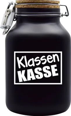Produktbild von Spardose Geld Geschenk Ideen Klassen Kasse Schwarz Größe XXL 3 Liter