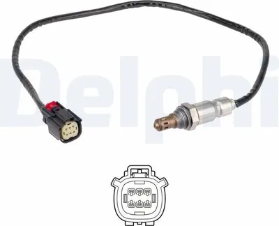 Produktbild von DELPHI Lambdasonde für FORD Fiesta Mk6 Schrägheck (JA8, JR8) vor-Kat Beheizt 550mm ES21398-12B1