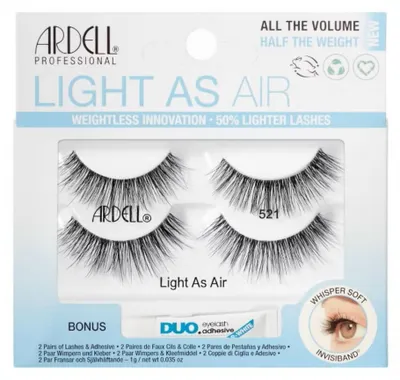 Produktbild von Ardell | Magnetische Wimpern - Double 521 - 2 Paar - Wiederverwendbare Wimpern - Schwarz - mit DUO-Kleber