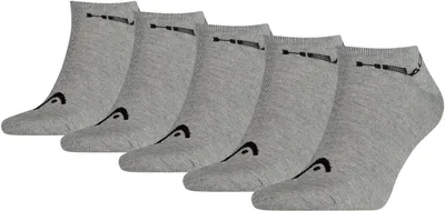 Produktbild von HEAD Uni Sneaker Socken, 5er Pack - Kurzsocken, einfarbig Grau 35-38