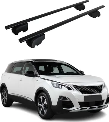Produktbild von Dachträger Gepäckträger für Peugeot 5008 2017-2023 Grundträger ABE Schwarz