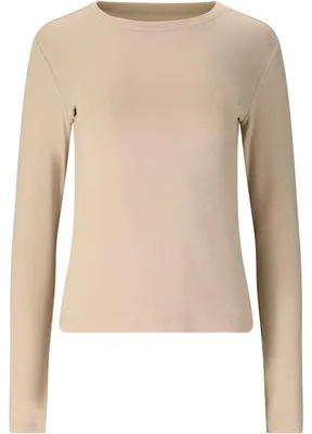 Productafbeelding van Athlecia dameslongsleeve shirt "Lenga" met ribstructuur