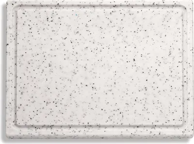 Produktbild von F. DICK Schneidbrett mit Saftrille Kunststoff marmoriert 265x325x18 mm Brett
