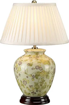 Produktbild von Elstead Yellow Flowers Tischleuchte E27 Gelb und Violett Creme,  UK