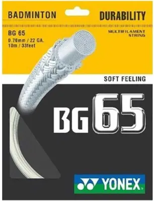 Produktbild von Yonex Bg 65 10 M Badminton Einzelsaite Grau 0.70 mm Grau 0.70 mm