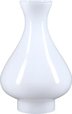Produktbild von Zylinderglas Ø 70mm Lampenglas Weiß glänzend Ersatzglas Glasschirm Leuchtenglas
