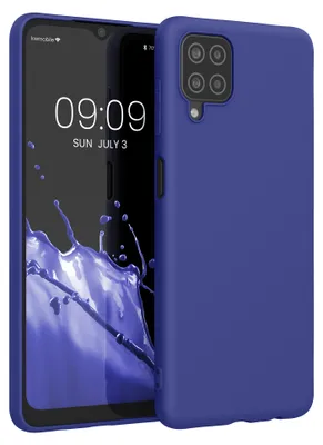 Produktbild von kwmobile Handyhülle für Samsung Galaxy A12 Hülle - TPU Case - Kabelloses Laden - Schutzhülle Cover in Blauviolett