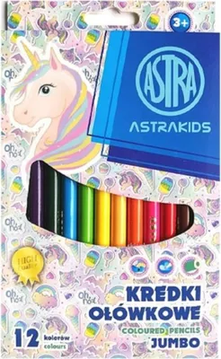 Produktbild von ASTRAKIDS Jumbo-Rundstifte mit Einhorn-Motiv -