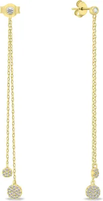Immagine prodotto di Orecchini originali placcati oro con zirconi EA629Y