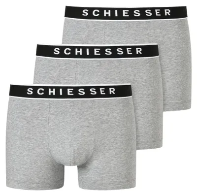 Produktbild von Schiesser Herren 3 Pack Boxershorts Baumwolle Multipack - 95/5