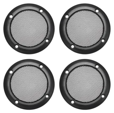 Lautsprechergitter 4er-Pack 3,5 Zoll 107 mm schwarz