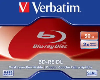 Produktbild von 1 Verbatim DL Bluray Rohlinge BD-RE 50GB 2x rewriteable