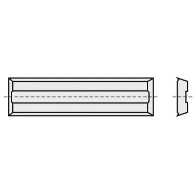 Obrázok produktu pre BRÜCK HW-WP 50 x 10 x 1,5 mm KCR08 so stupňom na odvod triesok | 85050010