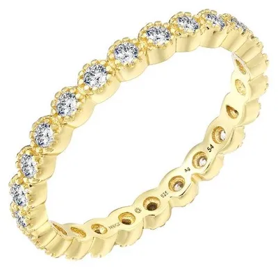 Produktbild von Xenox Ring Pure Essentials Zirkonia Silber Vergoldet XS10611G Gr. 56
