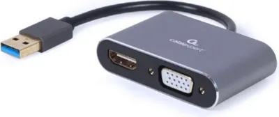 Produktbild von gembird USB 3.0 auf HDMI und VGA Video-Adapterkabel