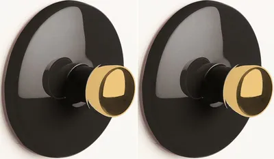 Produktbild von MSV Bowl Haken schwarz Gold 2er Set