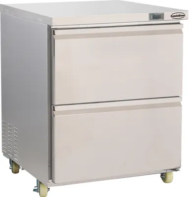 Produktbild von Edelstahl Kühl-/Tiefkühlschrank Umschaltbar 2 Schubladen