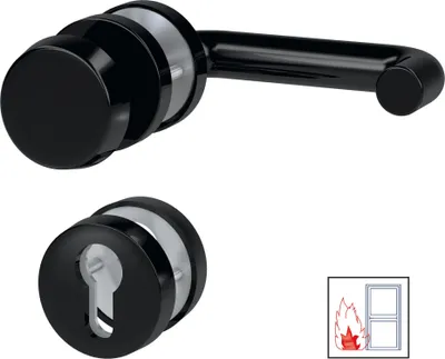 Produktbild von BASI - FS-Rosetten-Wechsel-Garnitur - ZT/FS 2150 - Kunststoff Schwarz - 7529-9100