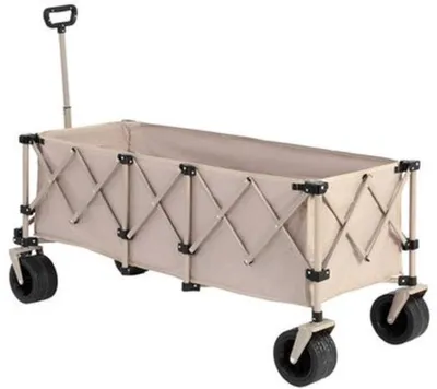 Image de Chariot pliable – capacité de charge jusqu'à 99 kg – roues en caoutchouc tout-terrain – chariot de transport pratique