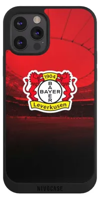 Produktbild von NIVOCASE Handyhülle für Apple iPhone 12 Pro Max  Hülle NIVOpure Case Schwarz Bayer 04 Leverkusen Offizielles Lizenzprodukt Stadion