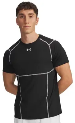 Produktbild von Under Armour Heatgear Elite Fitted Kurzarm-t-shirt Schwarz L / Regular Mann Schwarz L