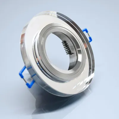 Produktbild von 10x MAXKOMFORT Glas Einbaustrahler IP20 Einbauspot Rund mit GU10 Fassung Deckenstrahler Rahmen HMZ-3107