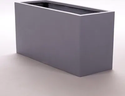 Produktbild von Elegant Einrichten | Pflanzkübel | Fiberglas | rechteckig | 108x40x50cm | grau