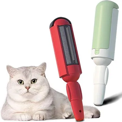 Produktbild von Haarabnehmung für Tiere - 2 Stück - Selbstreinigende Haarabnehmer - Haustierfreundliche Haarabnehmer - Haarbürste für Sofas und Betten