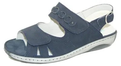 Produktbild von Waldläufer GARDA Damensandale blau Nubuk Weite G 210004191217 (7,0/blau)