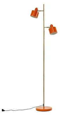 Produktbild von Stehlampe Stehleuchte Standleuchte standlampe Bodenlampe Leseleuchte Innenbeleuchtung Ocean orange, Messing