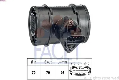 Produktbild von FACET 10.1315 Luftmassenmesser LMM für OPEL Meriva A (X03) Luftmengenmesser