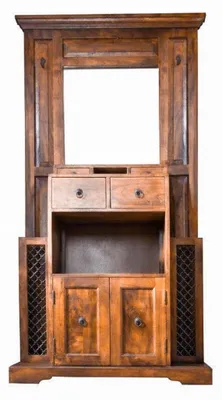 Produktbild von MASSIVMOEBEL24.DE Garderobe Akazie 96x36x199 honig lackiert OXFORD #0442