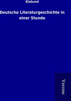 Produktbild von Deutsche Literaturgeschichte in einer Stunde